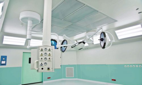 Repair of surgical supply air ceilings