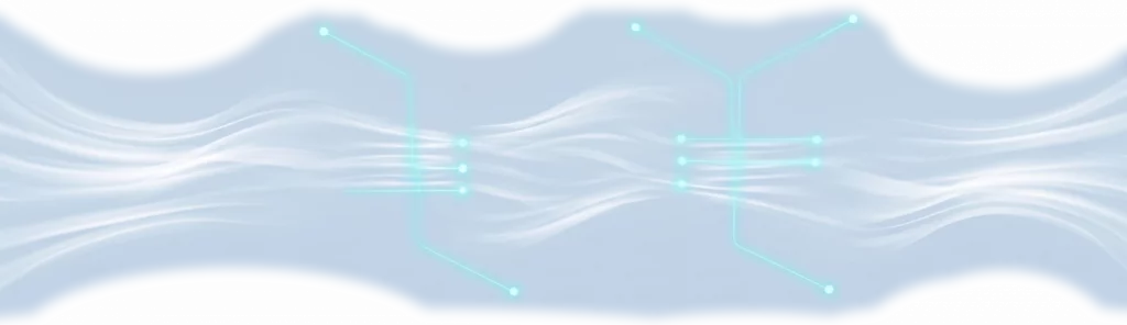 Startseite 5 Abstrakte Visualisierung der Larimare Luftströmung mit integrierten CG-Verteiler-Systemen.