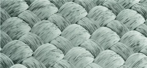 Struktur eines Industriefilters aus Multifiles-Filtergewebe in starker Vergrößerung